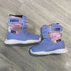 Puma Kids Lavender and Pink Snow Boots